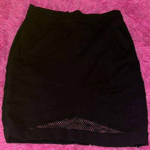 Guess Sleek Black Pencil Skirt Set Womens Size Large - Picture 5 of 11